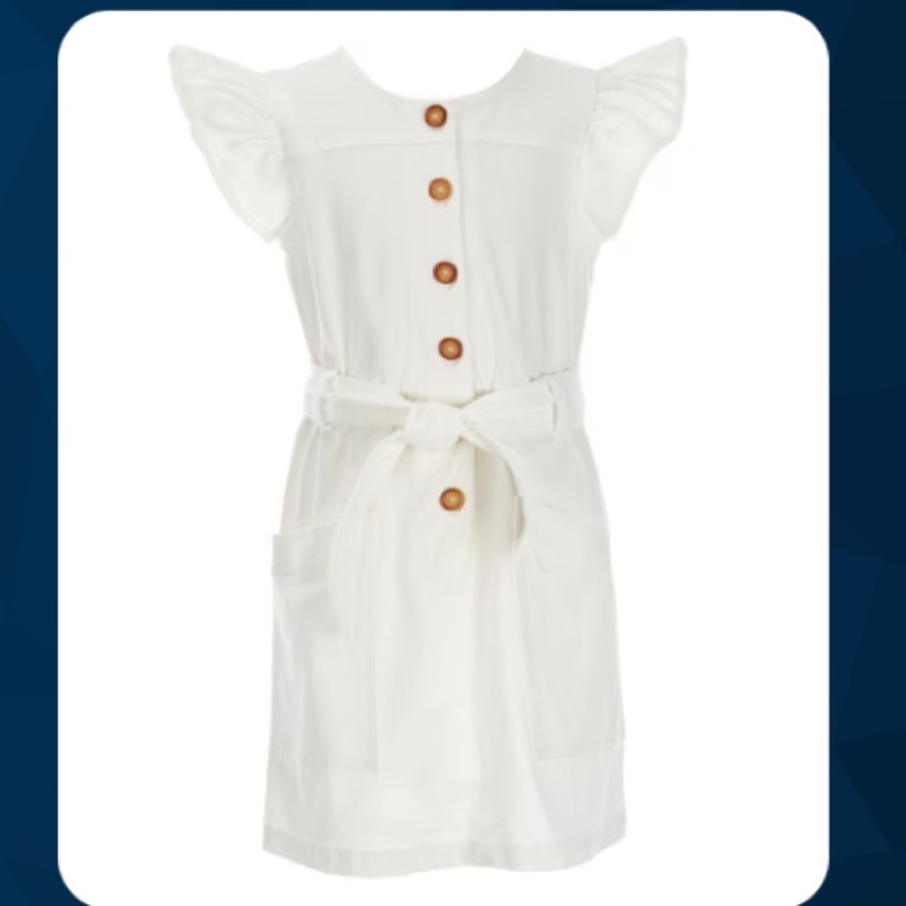 Copper key white dress